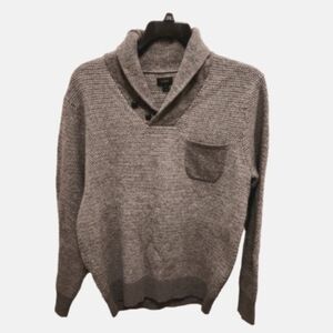NWOT Vintage, J.Crew lambswool shawl collar sweater sz M Men's
